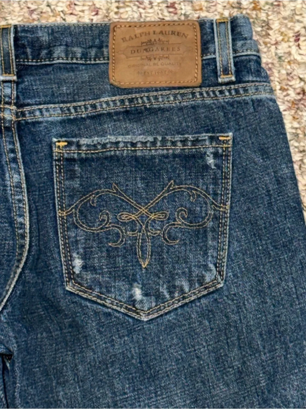 Ralph Lauren women's size 27 Dark Indigo Flare Jeans dungarees
